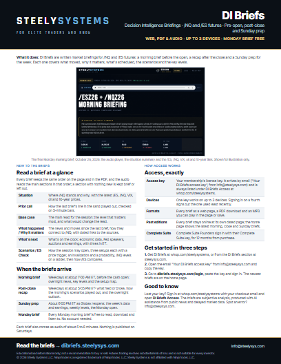 DI Briefs one-page guide, first page